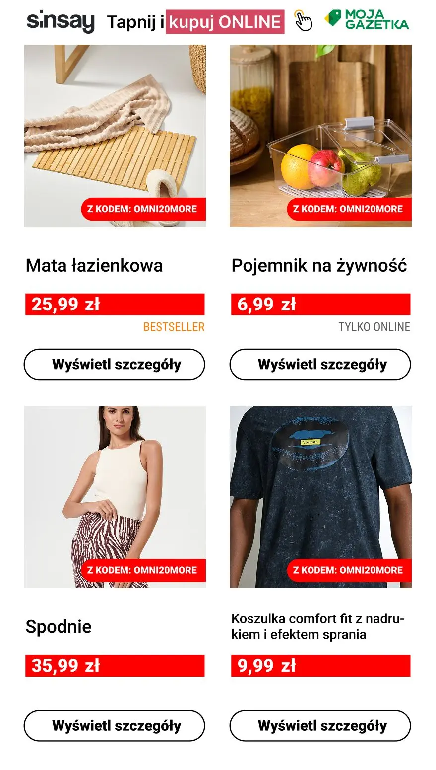 gazetka promocyjna Sinsay 🟡 DODATKOWE -20% na CAŁĄ przecenioną ofertę 🤩 - Strona 8