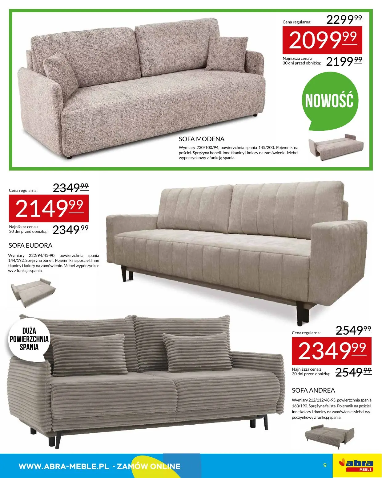 gazetka promocyjna abra meble  - Strona 9