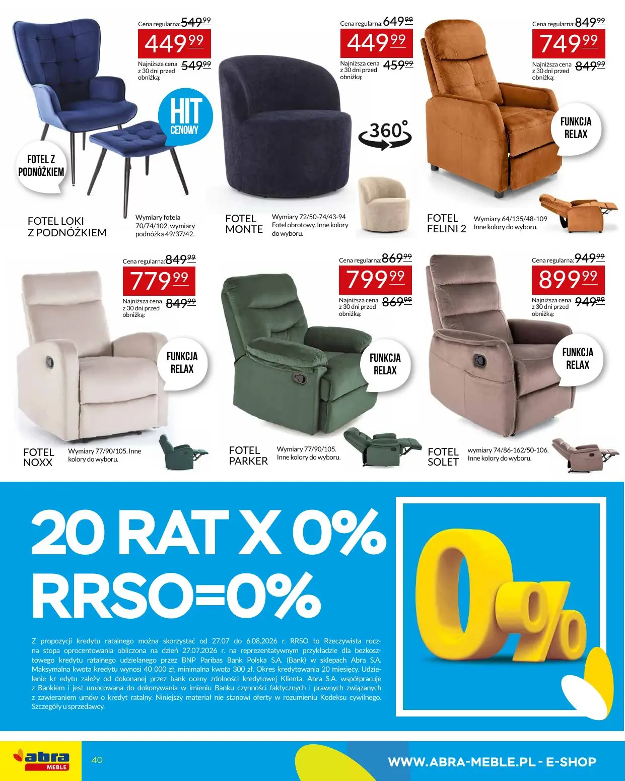 gazetka promocyjna abra meble  - Strona 40
