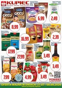 Gazetka promocyjna KUPIEC, ważna od 2026-07-27 do 2026-08-08.
