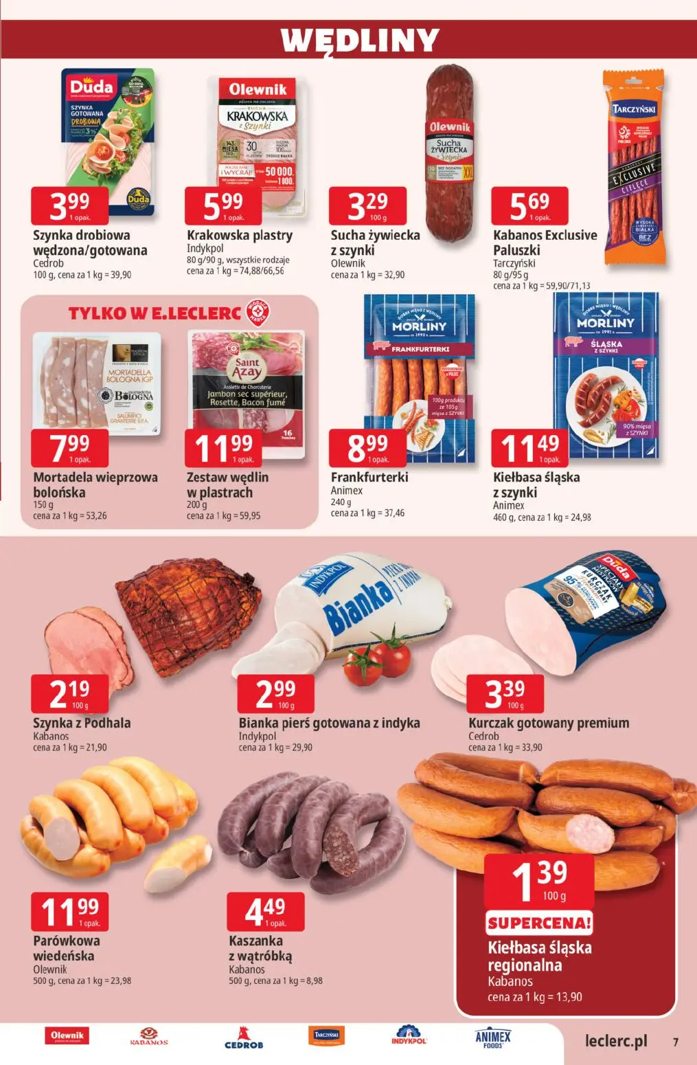 gazetka promocyjna E.Leclerc Hity cenowe - Strona 7