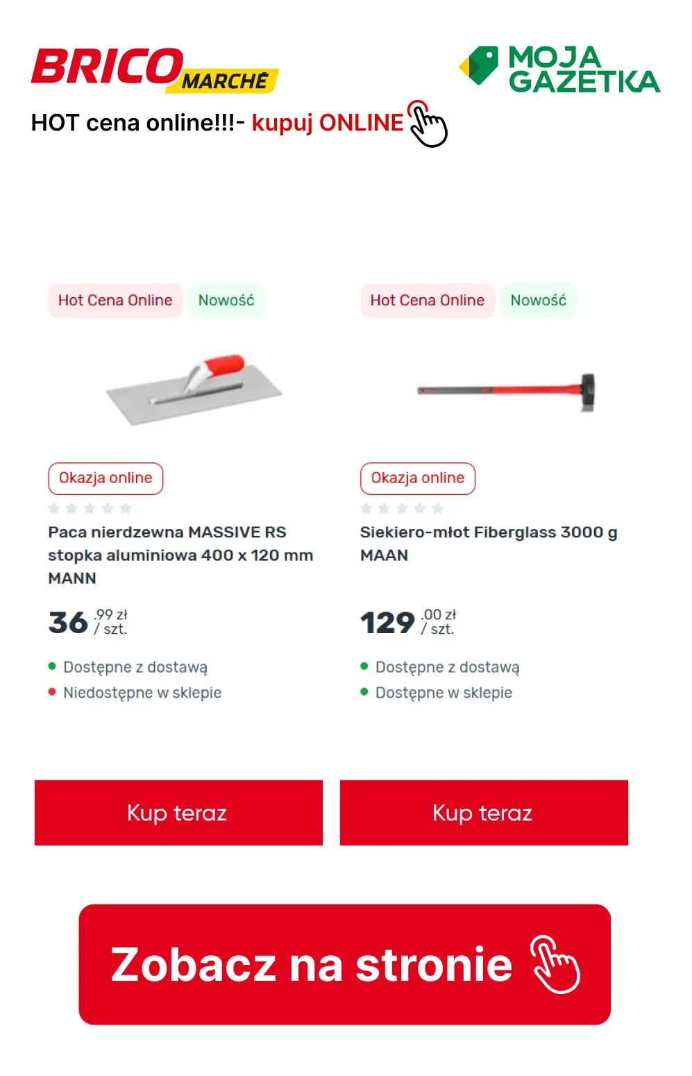 gazetka promocyjna BRICOMARCHE HOT cena Online! - Strona 9
