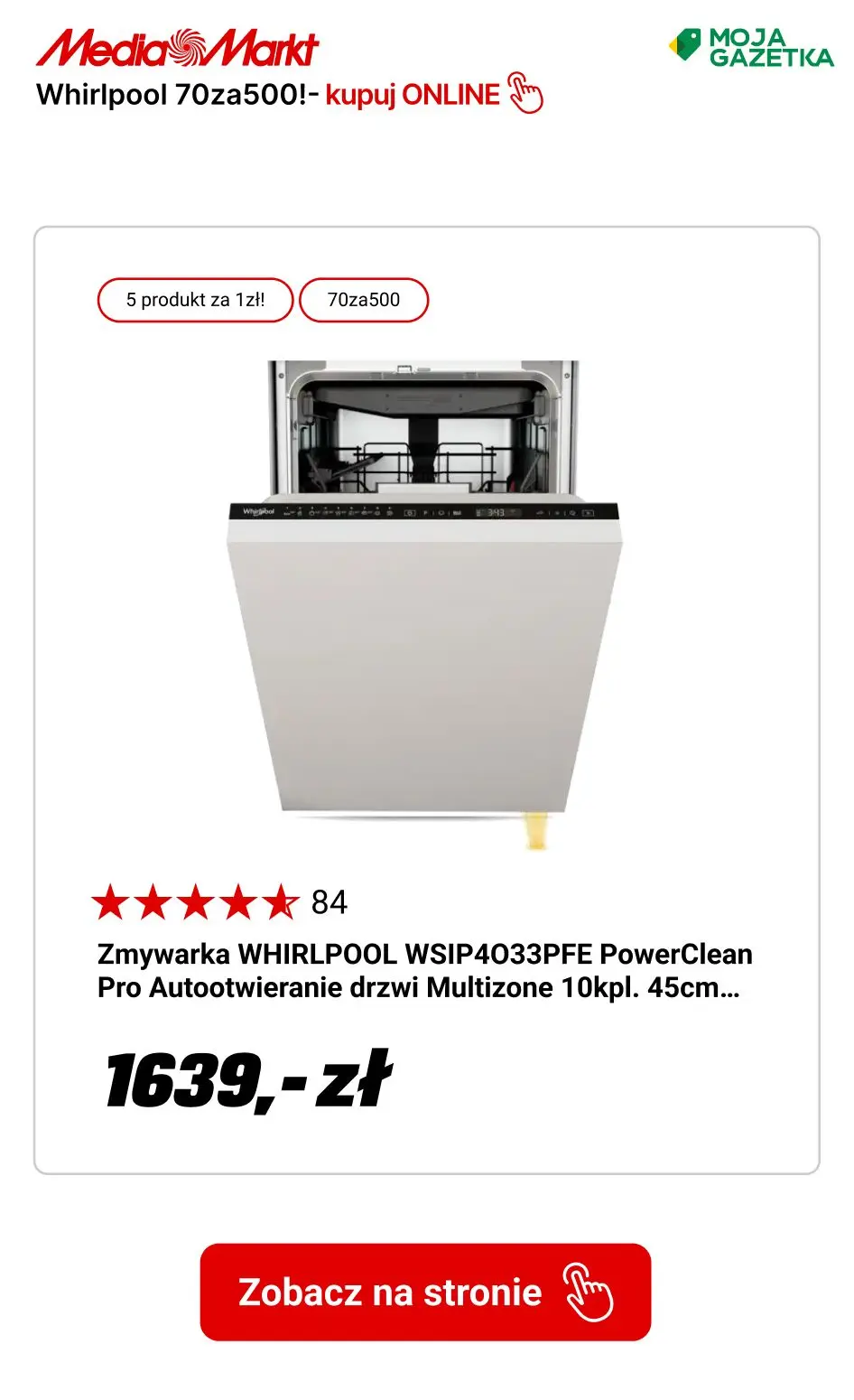 gazetka promocyjna Media Markt Whirlpool 70za500 na pralki, suszarki i zmywarki w zestawie z akcesoriami! - Strona 8