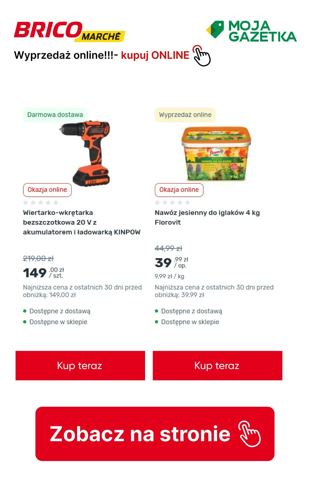 gazetka promocyjna BRICOMARCHE Wyprzedaż Online! - Strona 2
