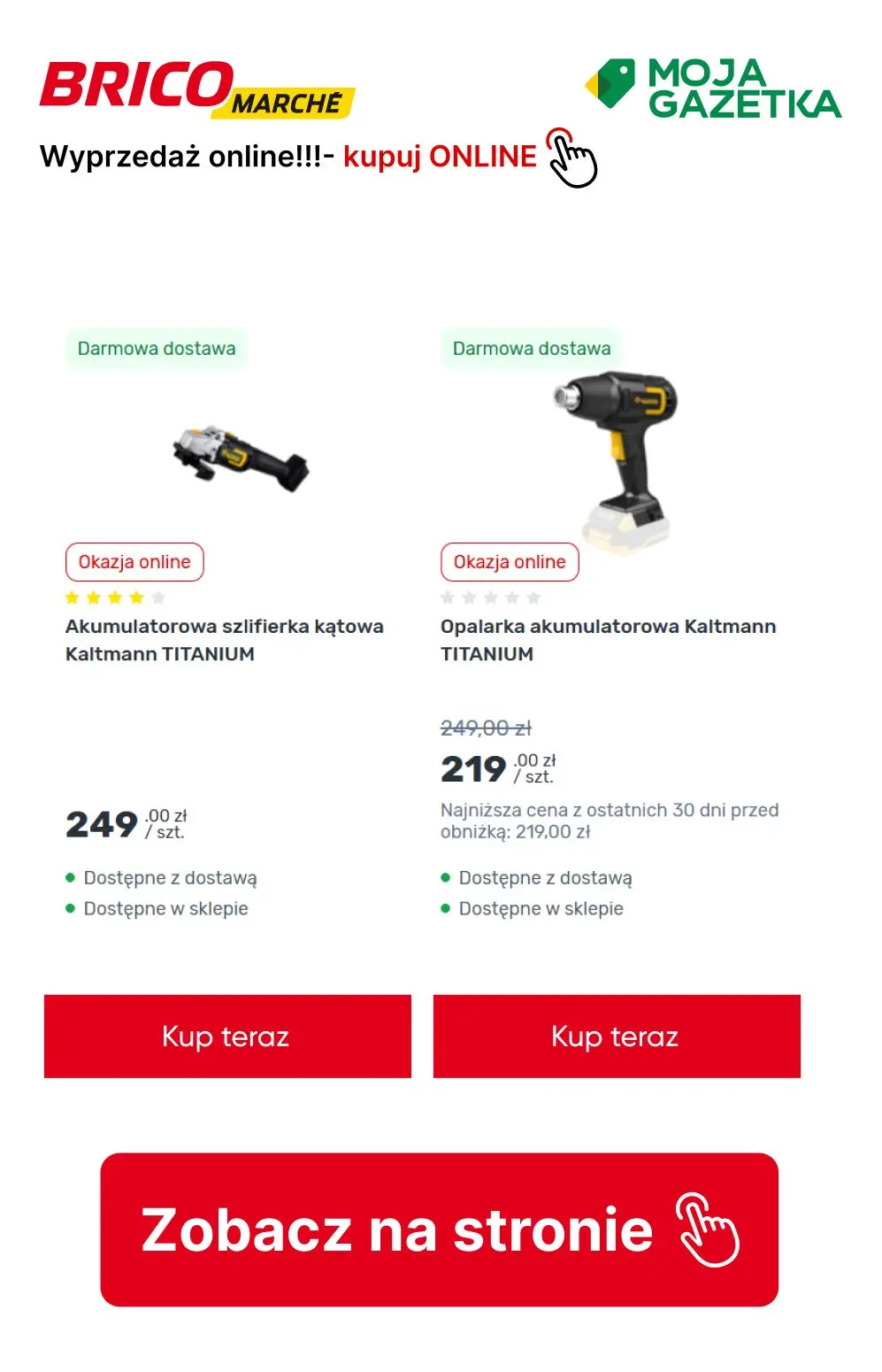 gazetka promocyjna BRICOMARCHE Wyprzedaż Online! - Strona 4