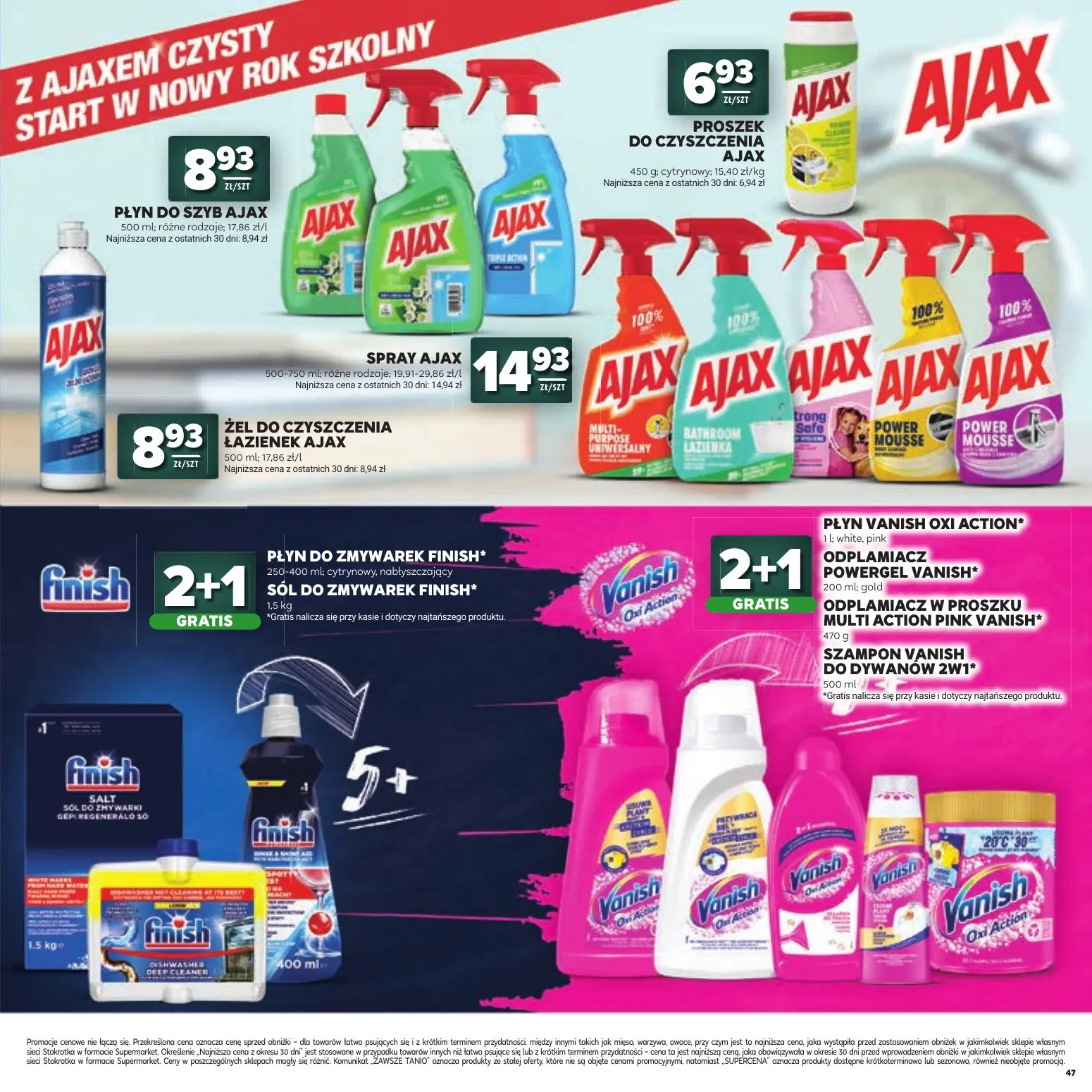 gazetka promocyjna Stokrotka Supermarket Witaj szkoło - Strona 47