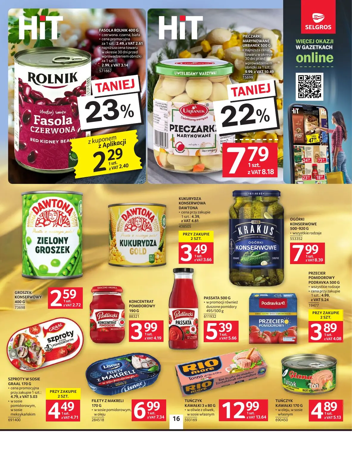 gazetka promocyjna SELGROS Oferta spożywcza - Strona 16