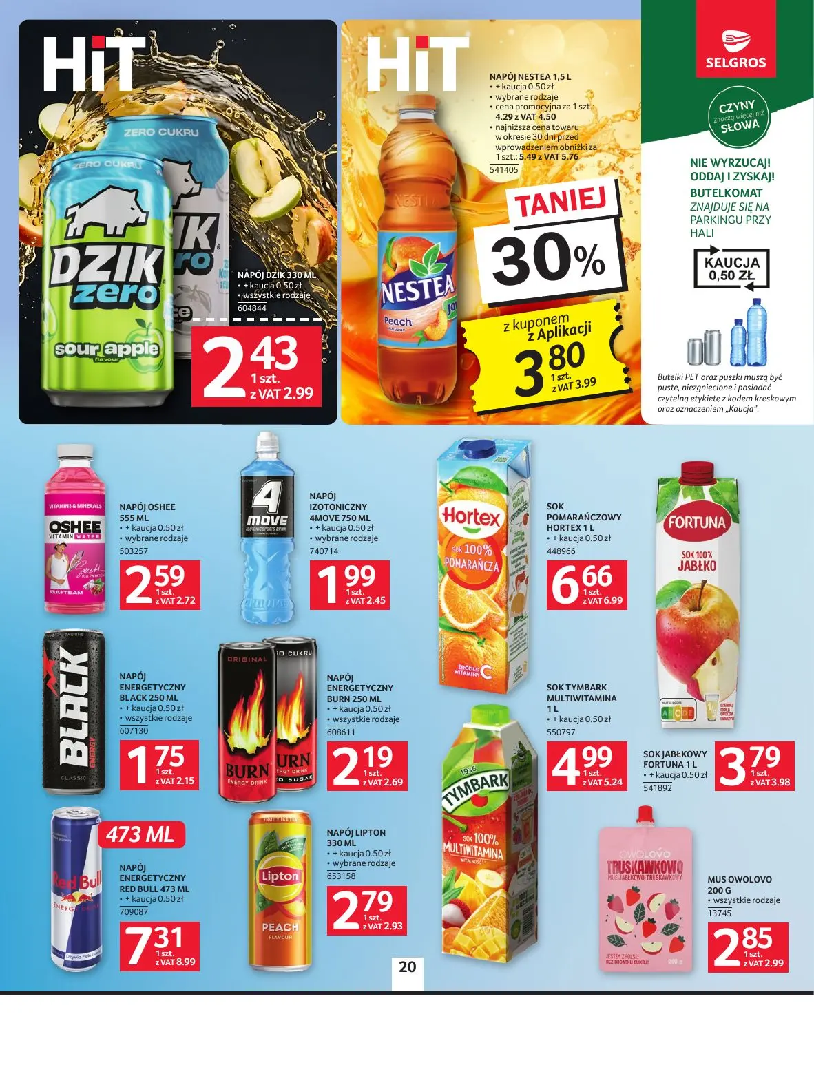 gazetka promocyjna SELGROS Oferta spożywcza - Strona 20