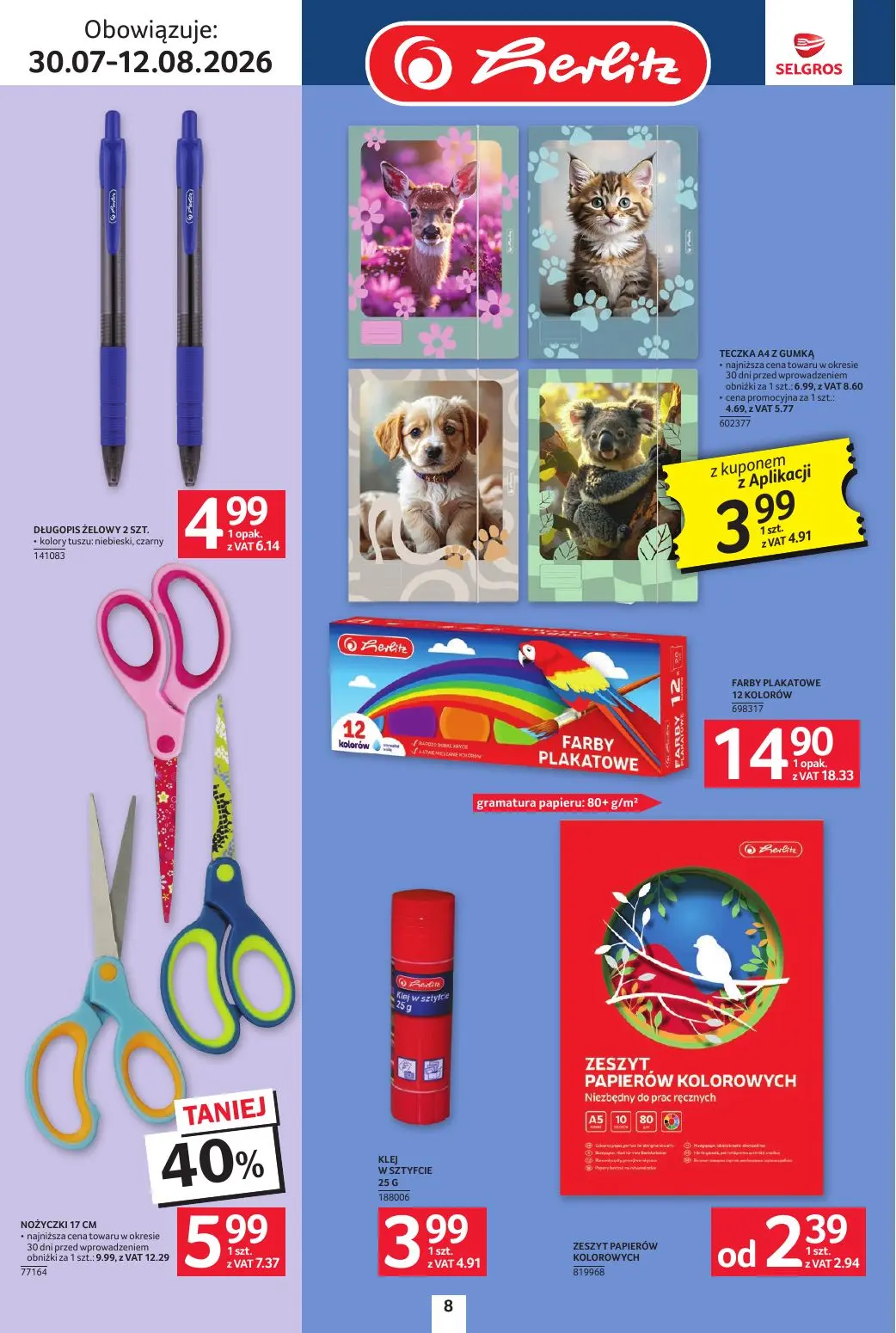 gazetka promocyjna SELGROS Katalog Szkola - Strona 8