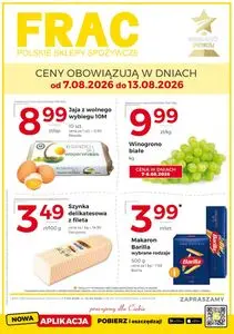 Gazetka promocyjna FRAC, ważna od 2026-08-07 do 2026-08-13.