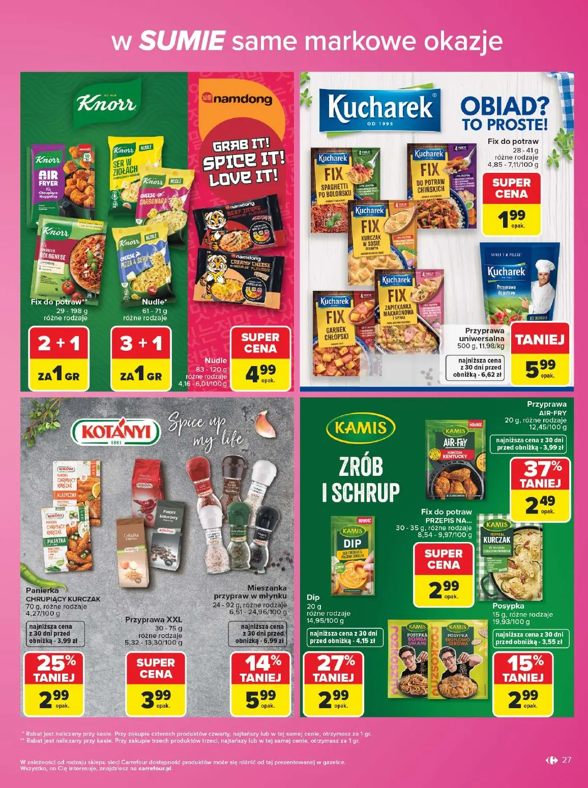 gazetka promocyjna Carrefour Same markowe okazje - Strona 27