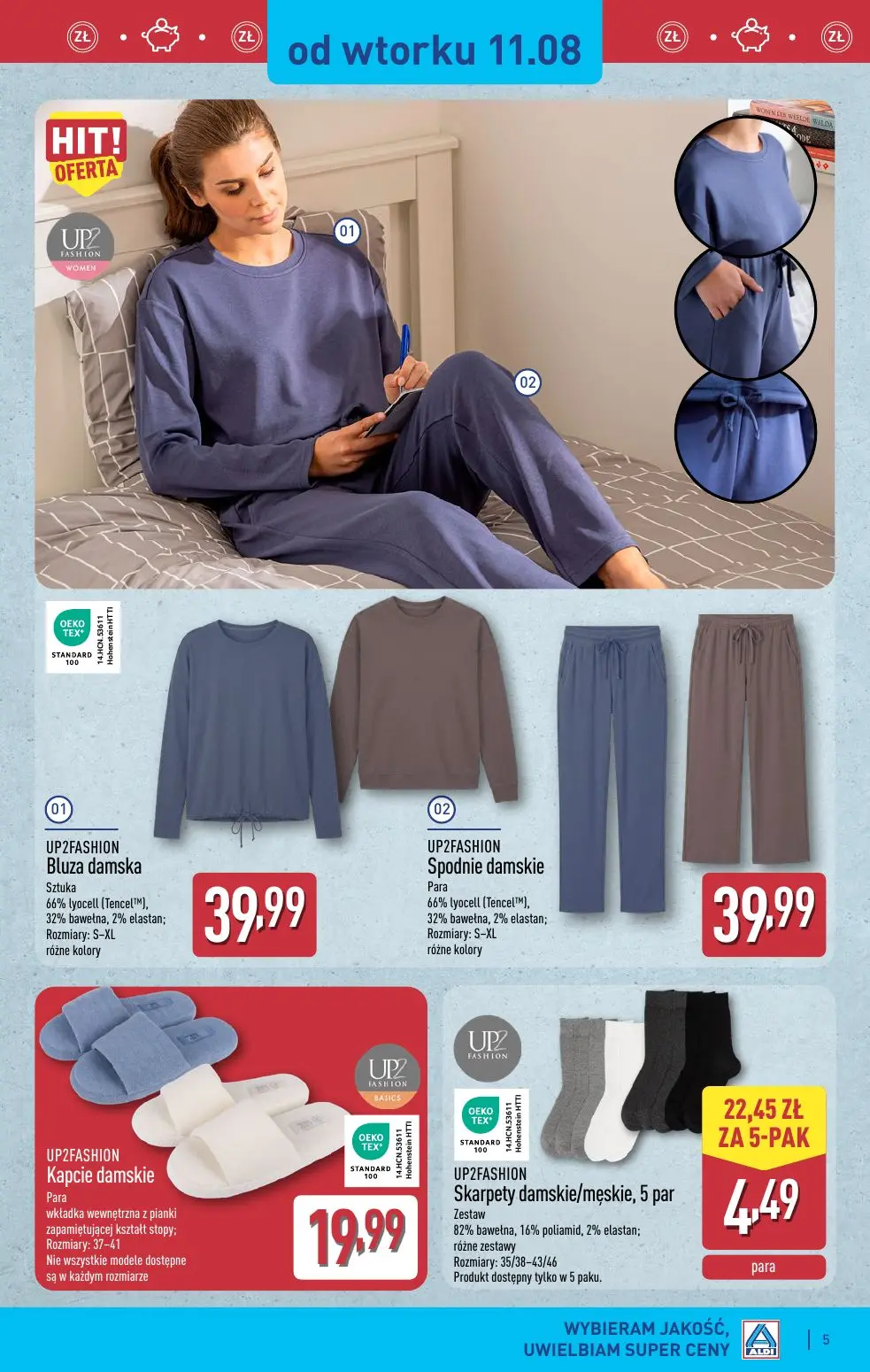 gazetka promocyjna ALDI Wygodna odzież i nie tylko! - Strona 5