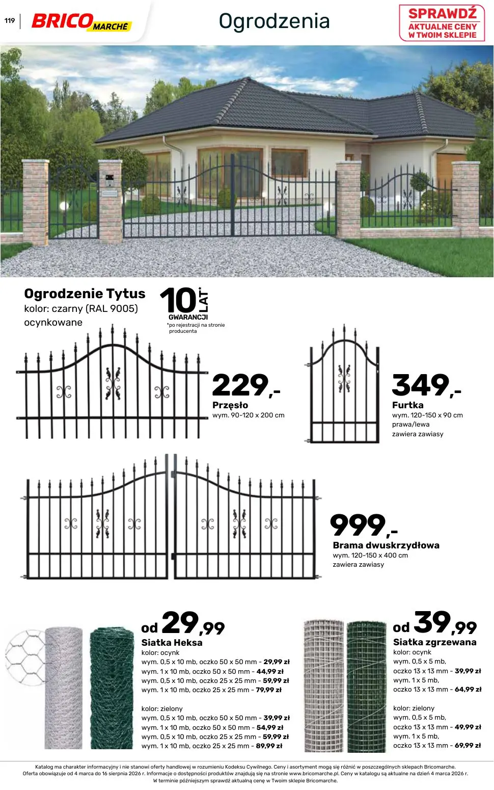 gazetka promocyjna BRICOMARCHE Katalog ogród - Strona 119