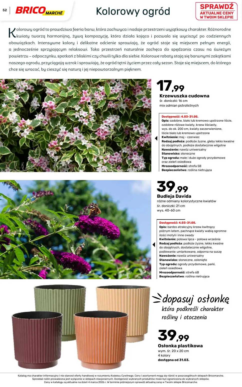 gazetka promocyjna BRICOMARCHE Katalog ogród - Strona 52