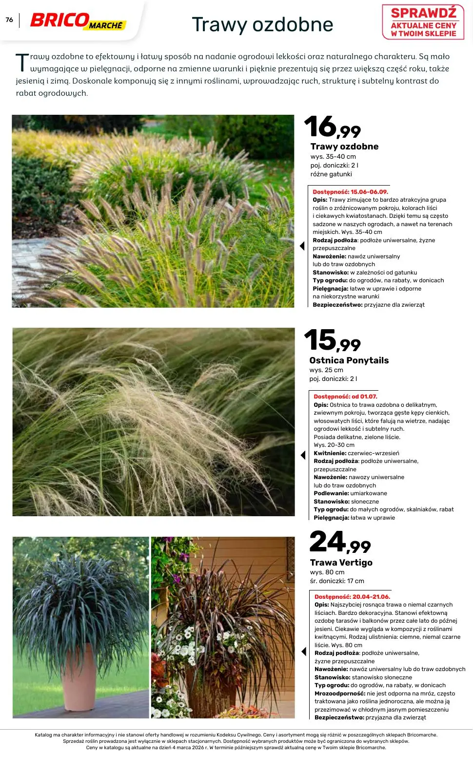 gazetka promocyjna BRICOMARCHE Katalog ogród - Strona 76