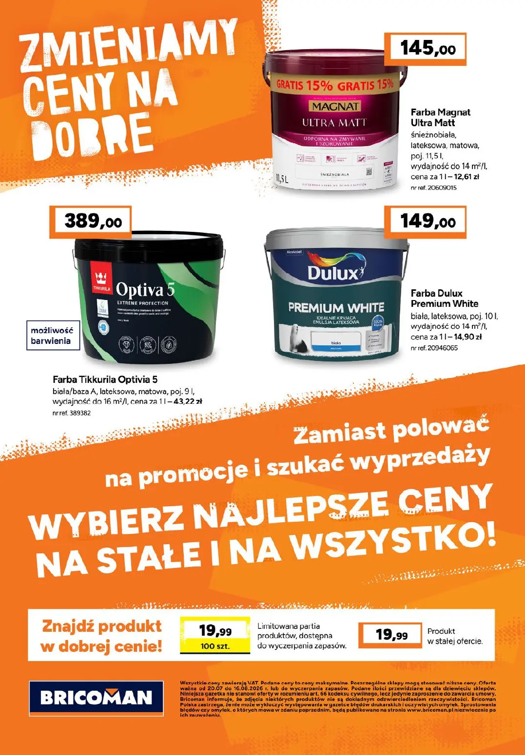 gazetka promocyjna BRICOMAN Zmieniamy ceny na dobre - Strona 14
