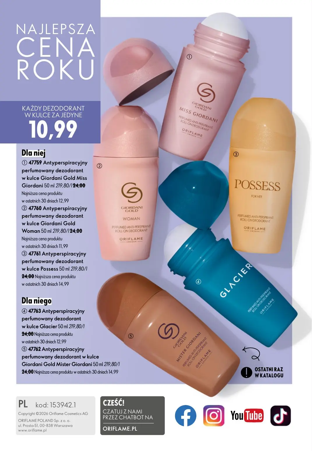 gazetka promocyjna ORIFLAME  - Strona 148