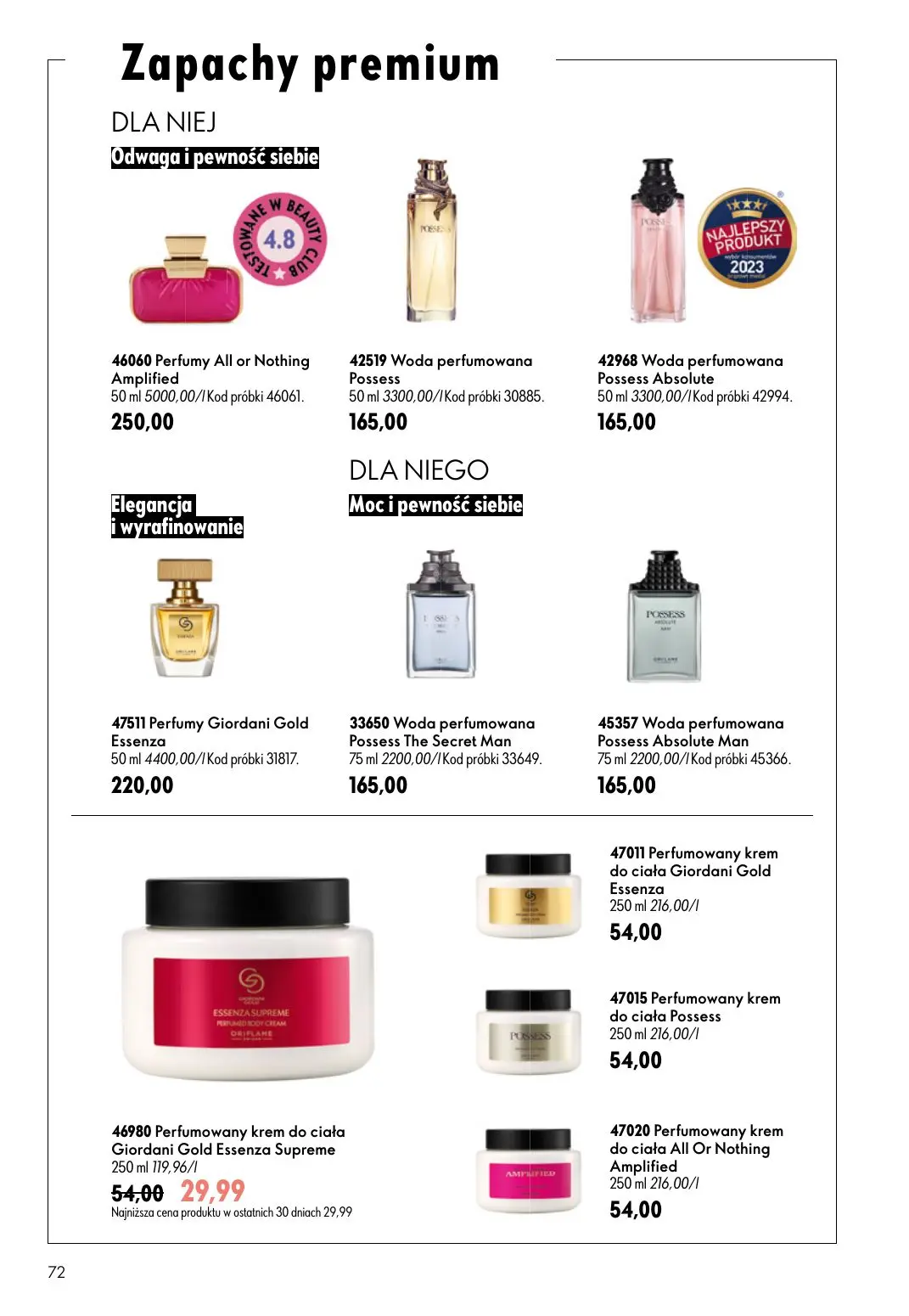 gazetka promocyjna ORIFLAME  - Strona 72