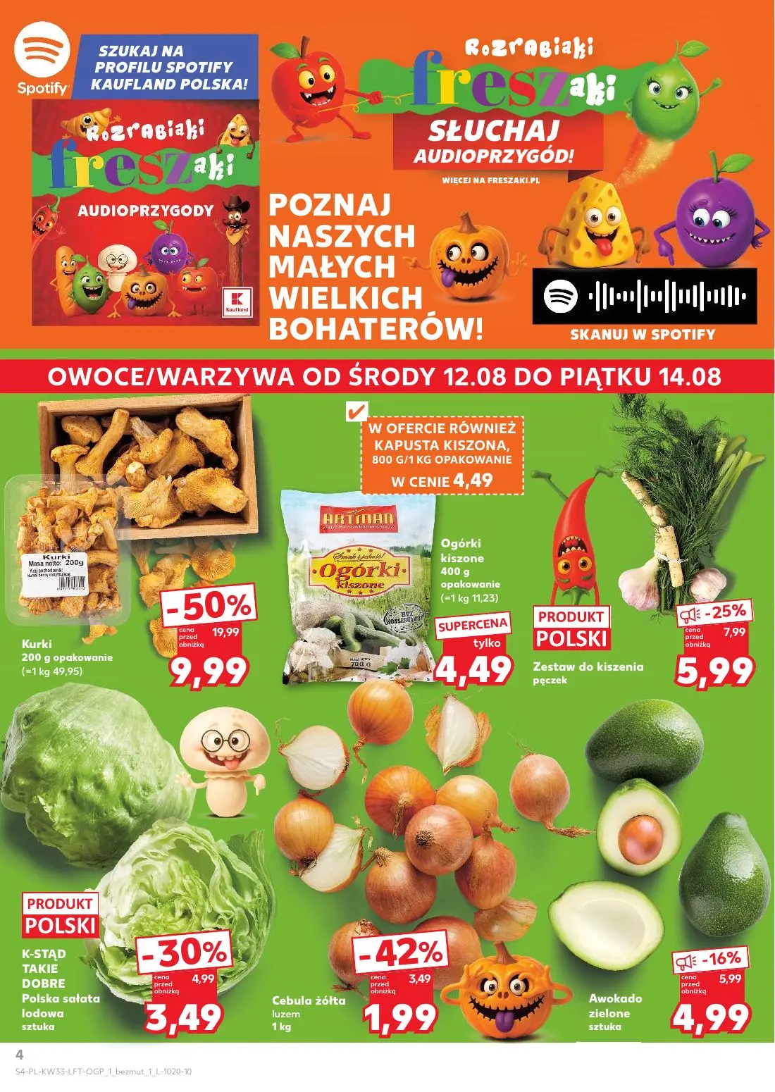 gazetka promocyjna Kaufland Rozrabiaki Freszaki - Strona 4