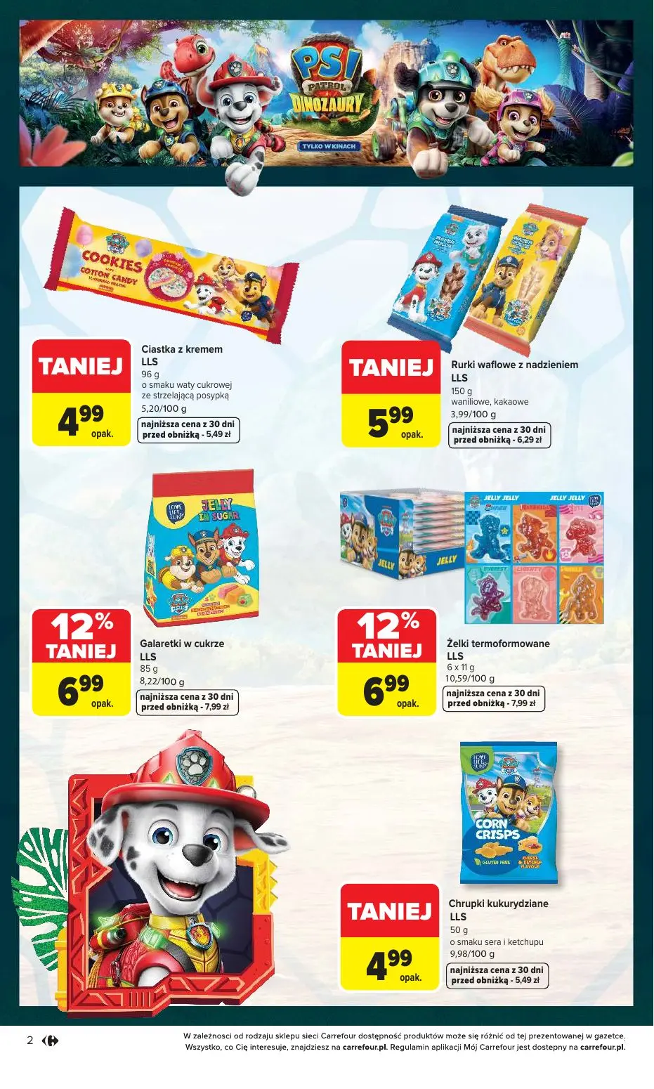 gazetka promocyjna Carrefour Psi Patrol i Dinozaury - Strona 2