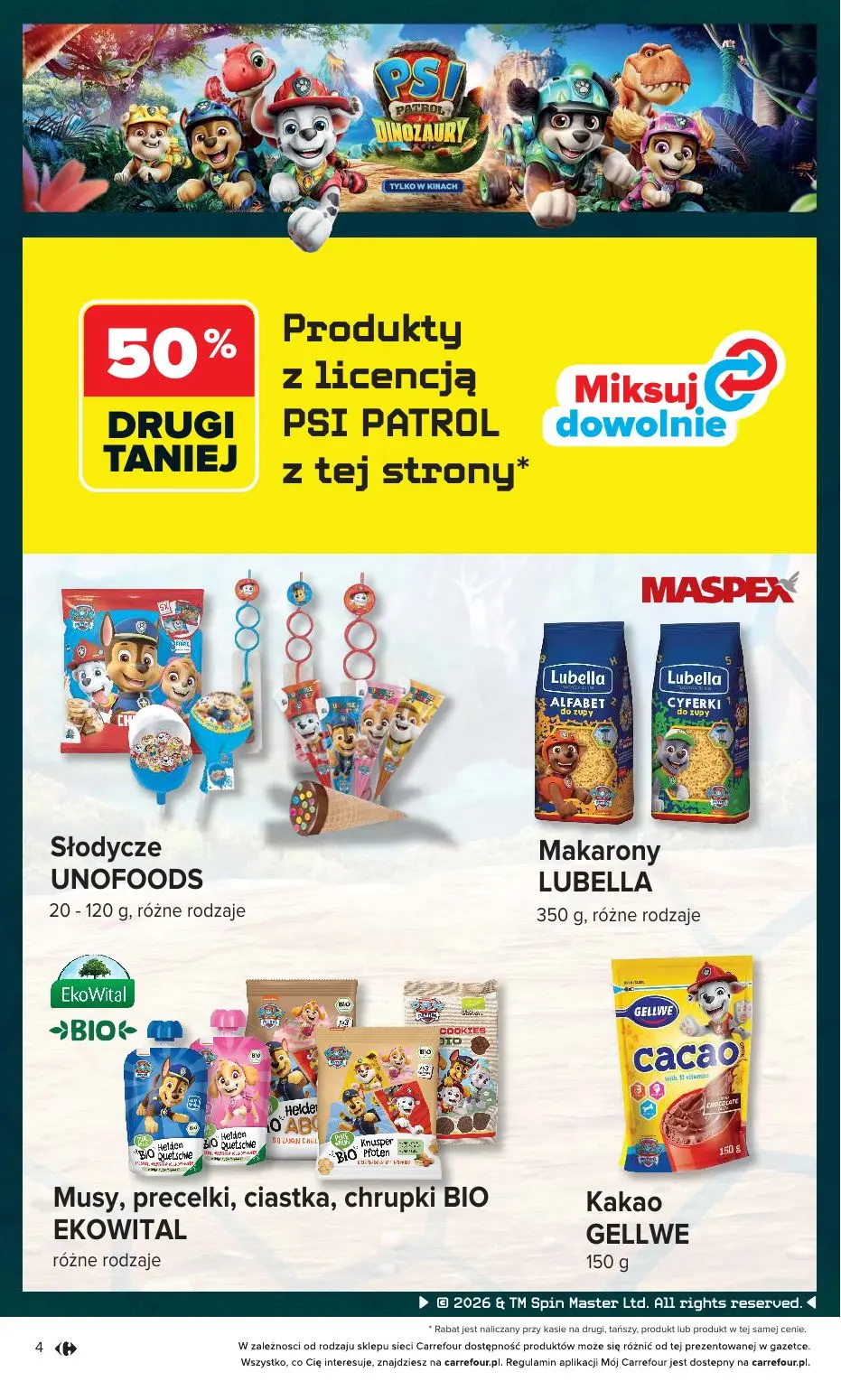 gazetka promocyjna Carrefour Psi Patrol i Dinozaury - Strona 4