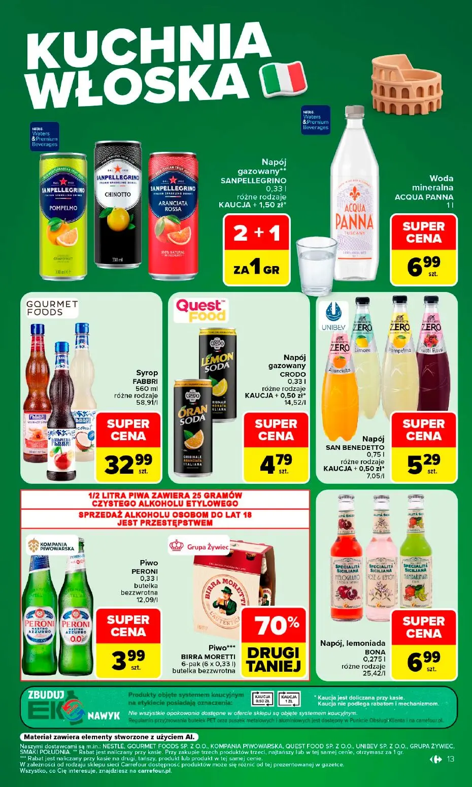 gazetka promocyjna Carrefour Kuchnia Włoska - Strona 13