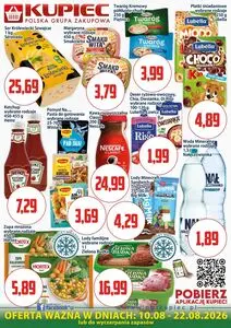 Gazetka promocyjna KUPIEC, ważna od 2026-08-10 do 2026-08-22.