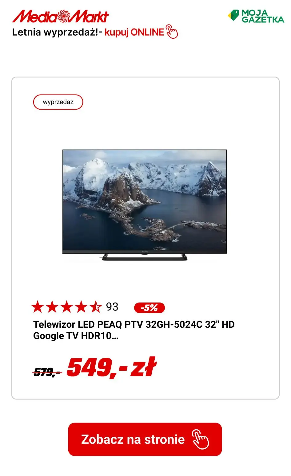 gazetka promocyjna Media Markt Lednia WYPRZEDAŻ do -80%!! - Strona 10