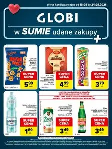 Gazetka promocyjna Globi, ważna od 2026-08-18 do 2026-08-24.