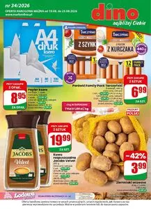 Gazetka promocyjna dino, ważna od 2026-08-19 do 2026-08-25.