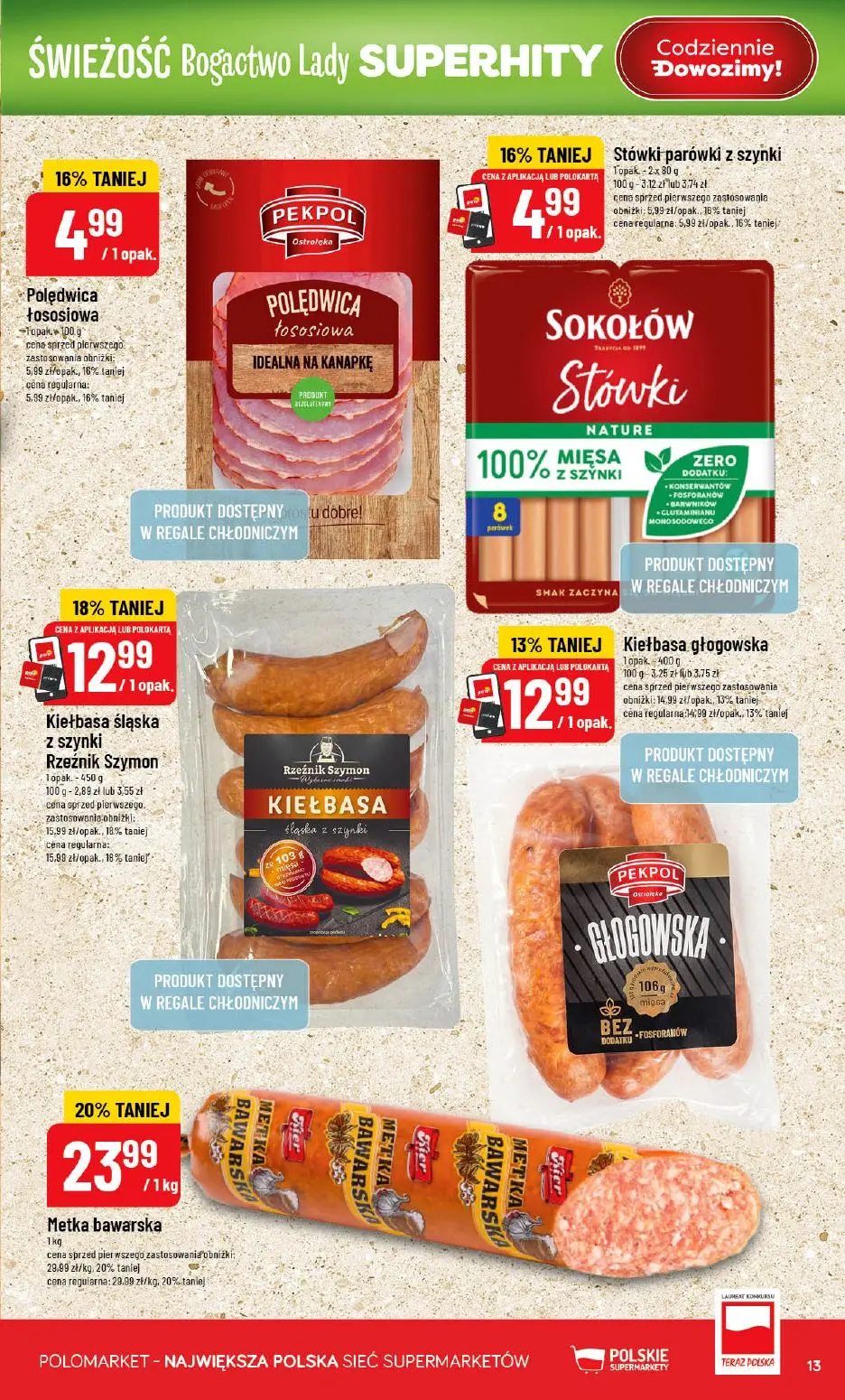 gazetka promocyjna POLOmarket Świeżość bogactwo lady - Strona 13