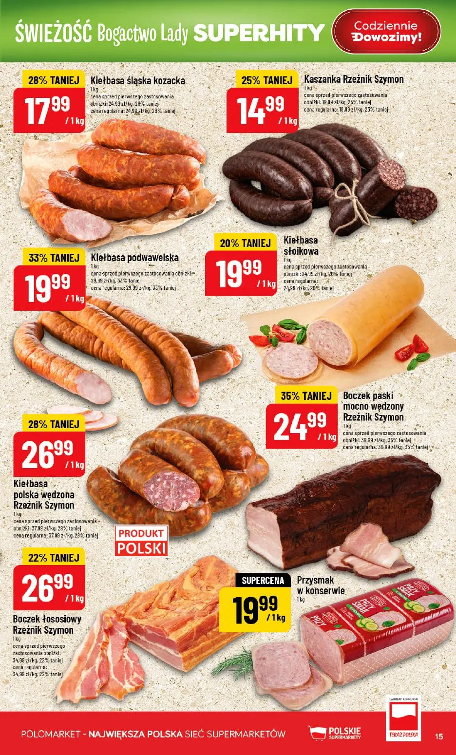 gazetka promocyjna POLOmarket Świeżość bogactwo lady - Strona 15