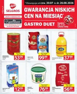 Gazetka promocyjna SELGROS, ważna od 2026-07-30 do 2026-08-26.