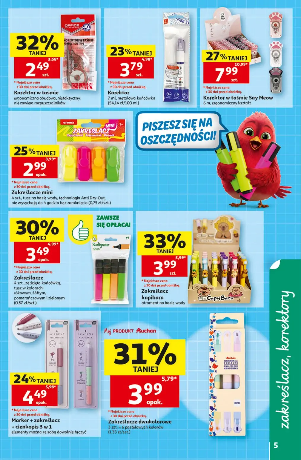 gazetka promocyjna Auchan Strefa Szkoła - Strona 5