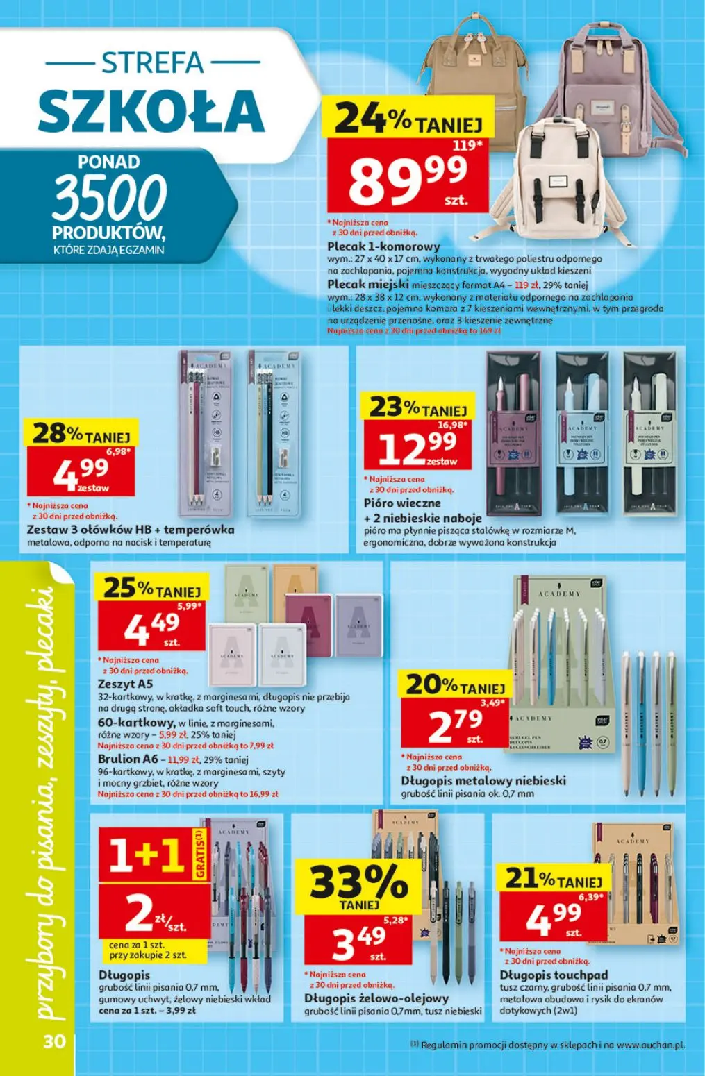 gazetka promocyjna Auchan Strefa Szkoła - Strona 30