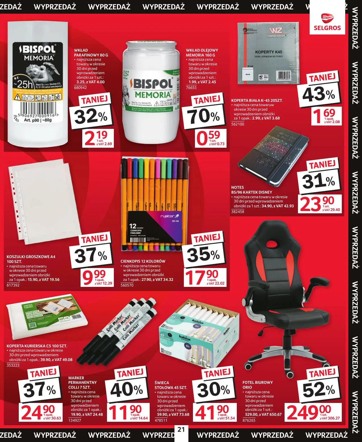gazetka promocyjna SELGROS Totalna Wyprzedaż - Strona 21