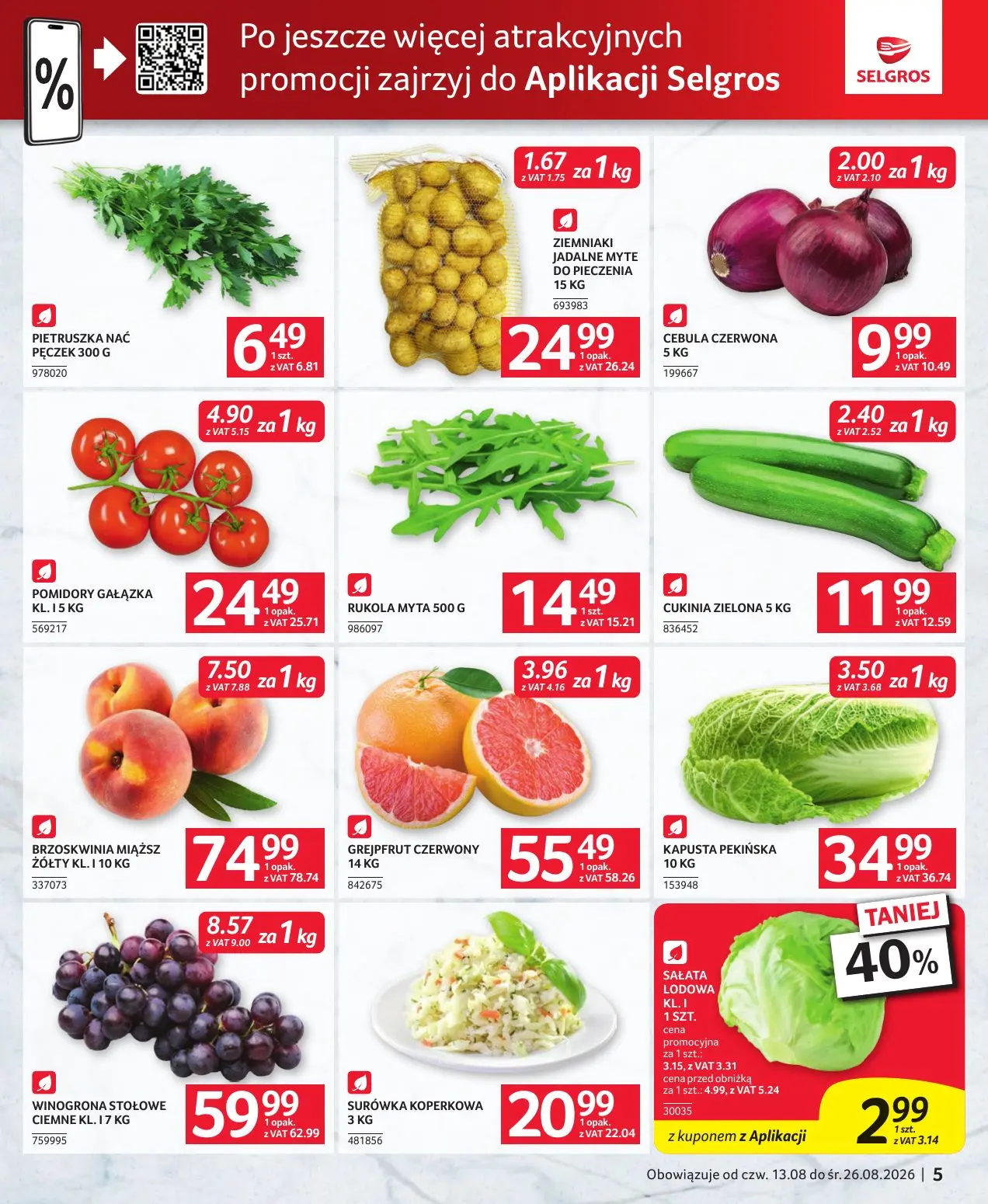 gazetka promocyjna SELGROS Oferta dla gastronomii - Strona 5