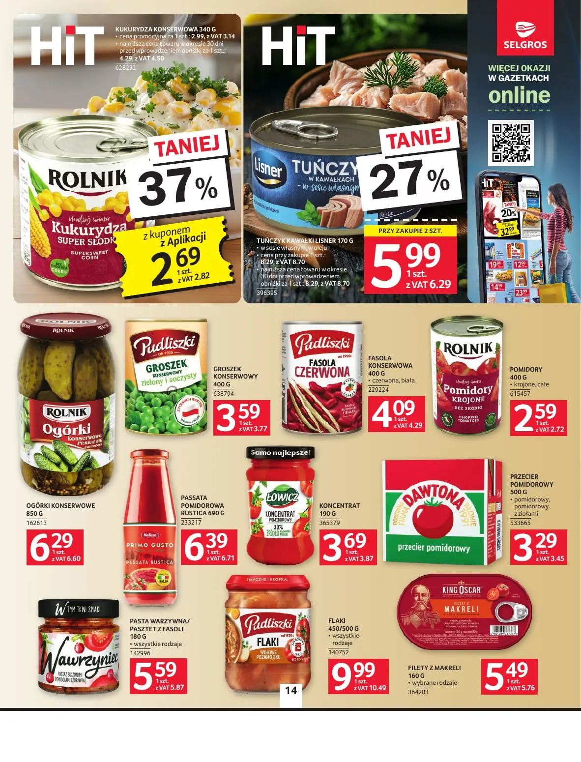 gazetka promocyjna SELGROS Oferta spożywcza - Strona 14
