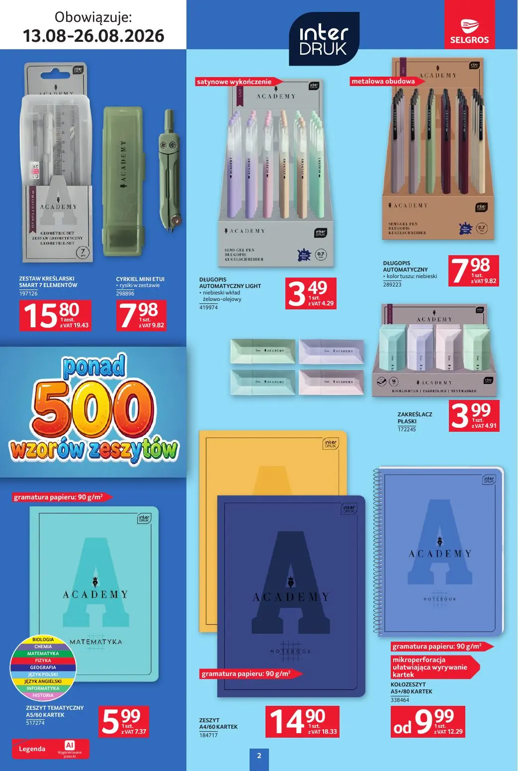 gazetka promocyjna SELGROS Katalog Szkola - Strona 2