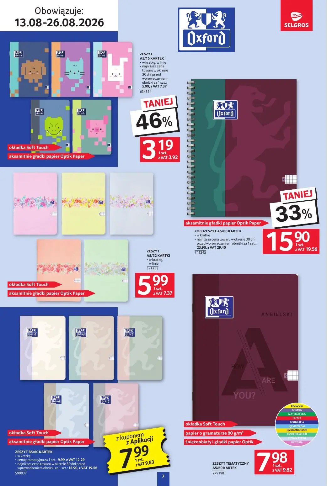 gazetka promocyjna SELGROS Katalog Szkola - Strona 7