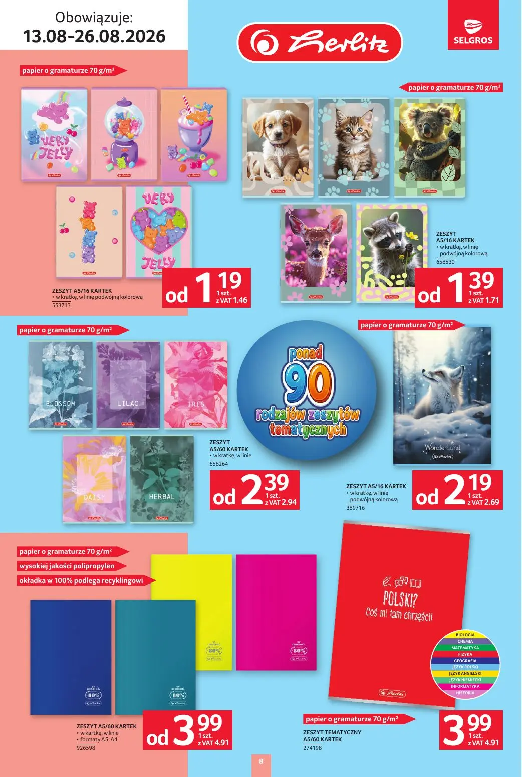 gazetka promocyjna SELGROS Katalog Szkola - Strona 8