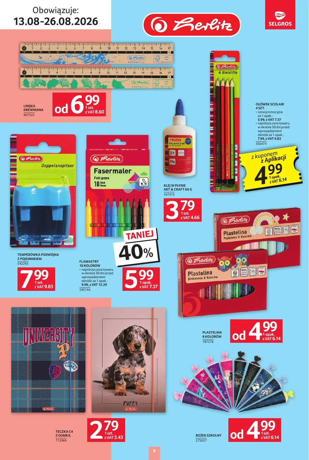 gazetka promocyjna SELGROS Katalog Szkola - Strona 9