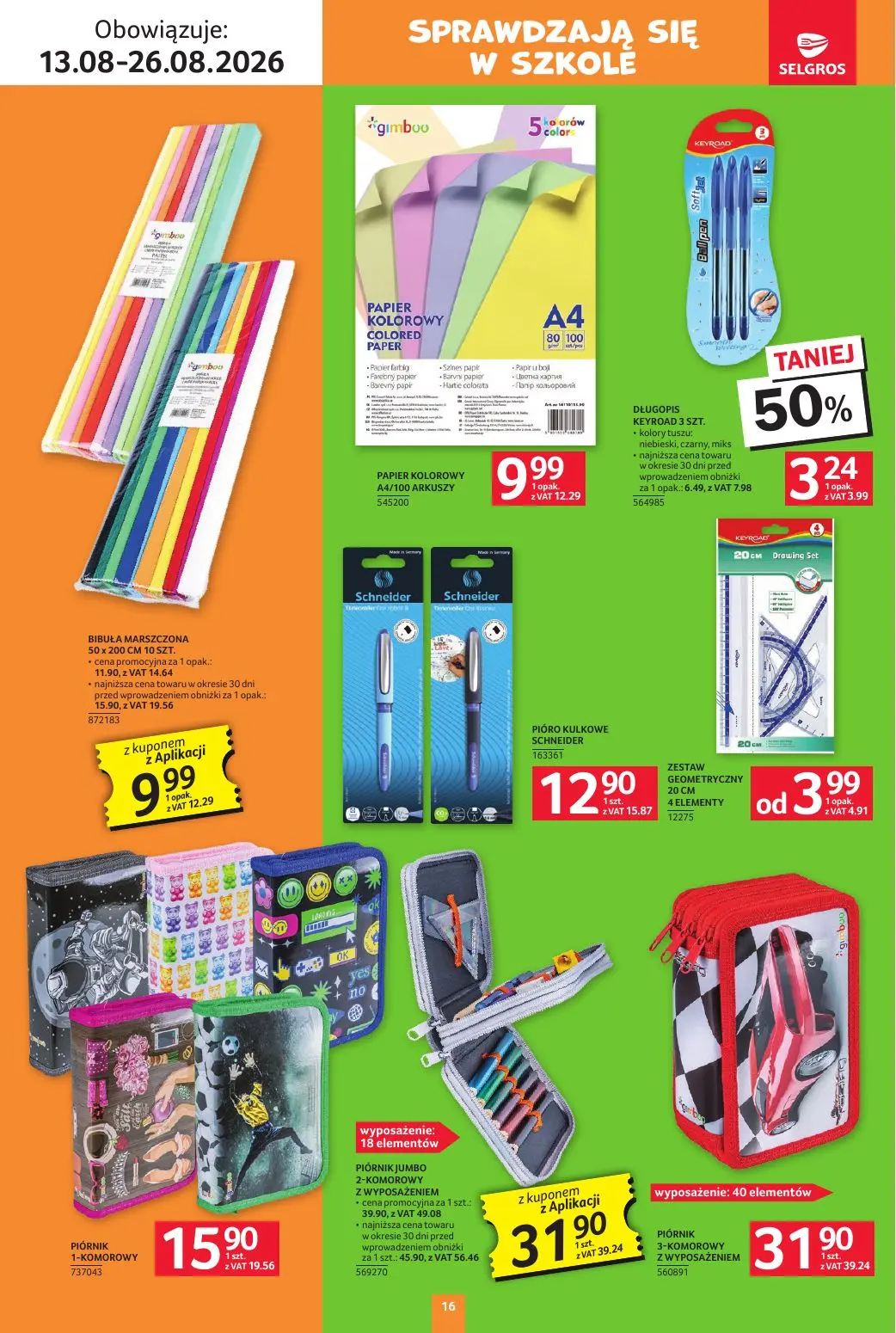 gazetka promocyjna SELGROS Katalog Szkola - Strona 16