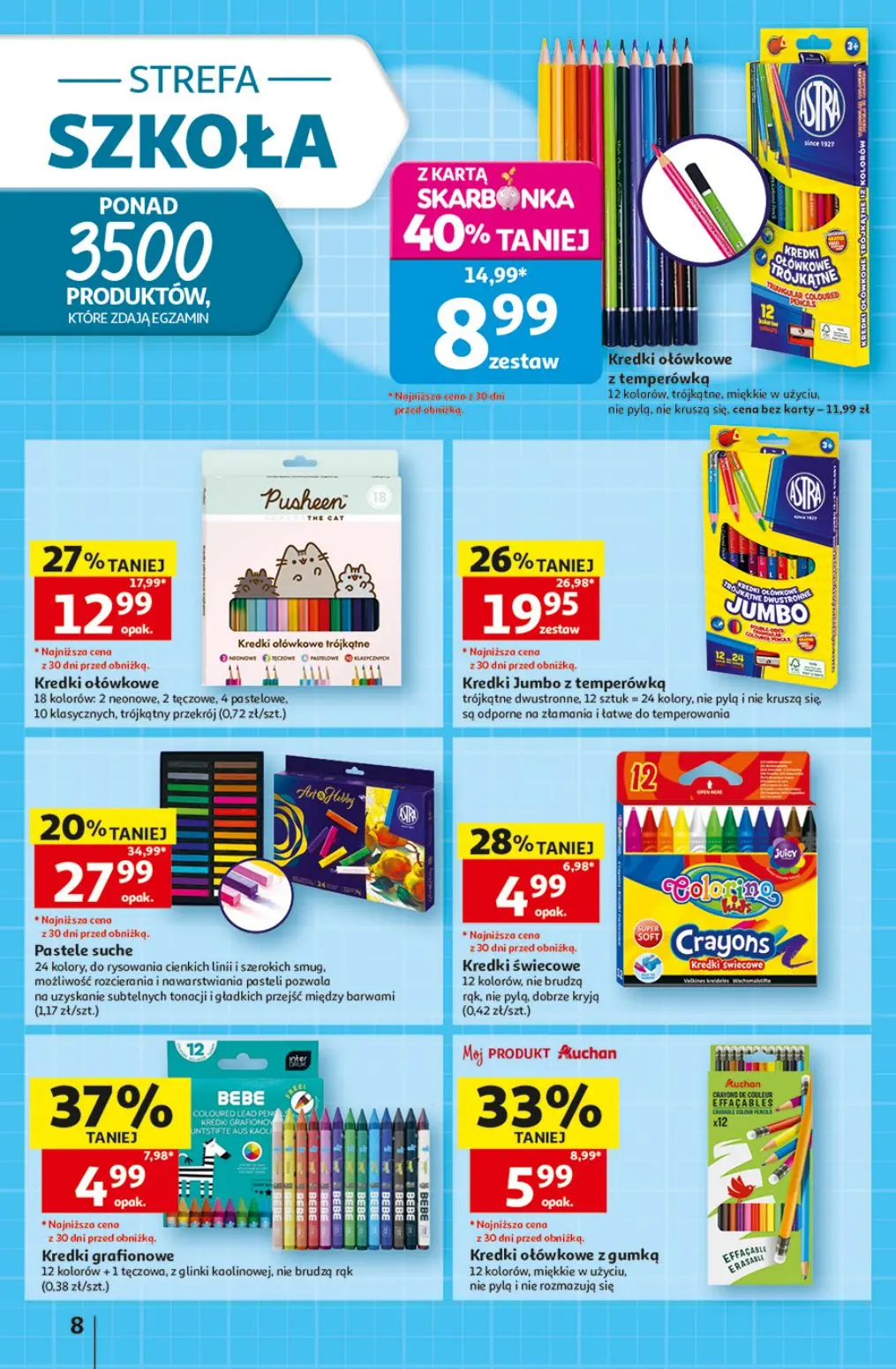 gazetka promocyjna Auchan Strefa Szkoła - Strona 8