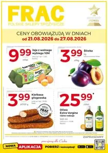 Gazetka promocyjna FRAC, ważna od 2026-08-21 do 2026-08-27.