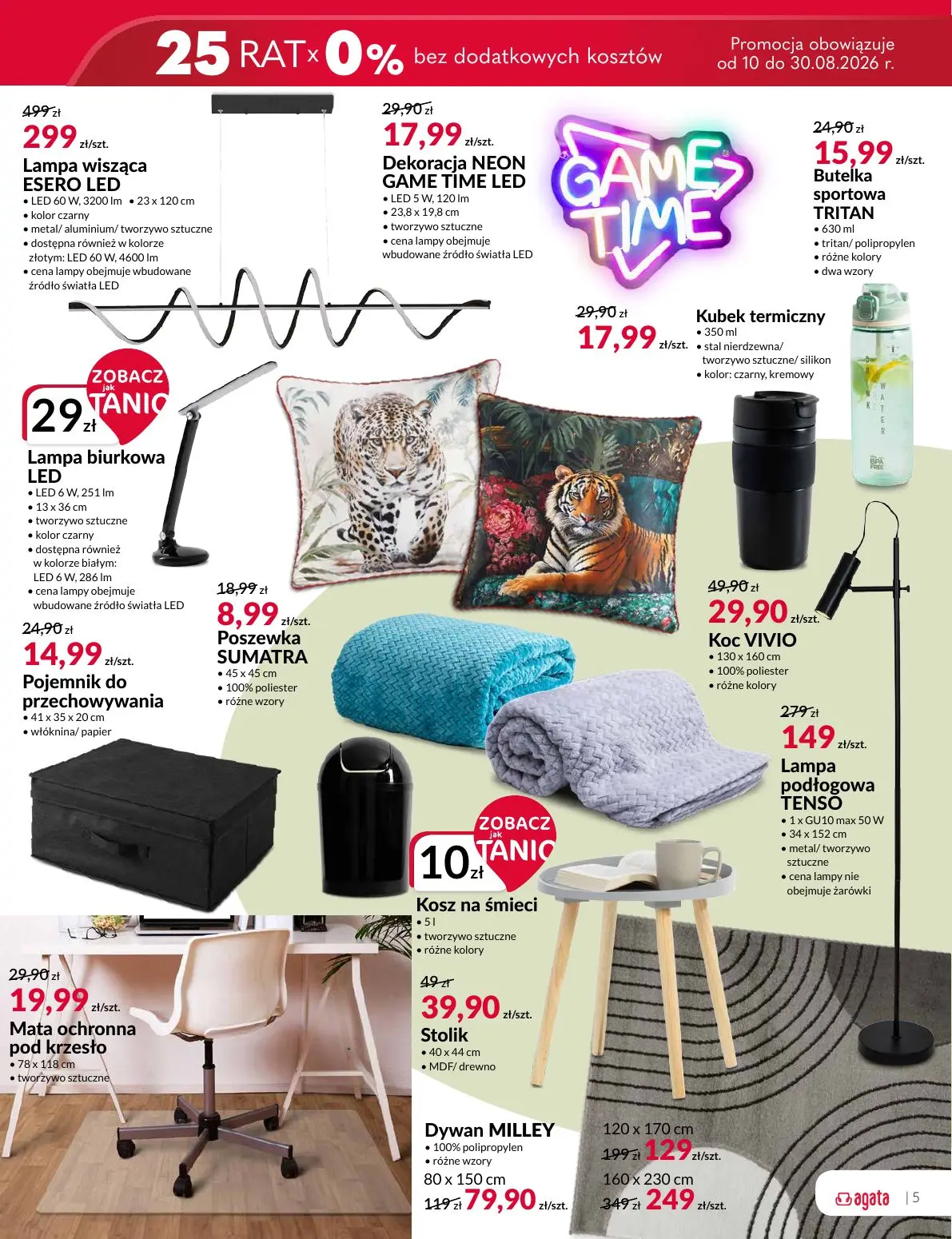 gazetka promocyjna Agata Meble i dodatki w jeszcze niższych cenach - Strona 5