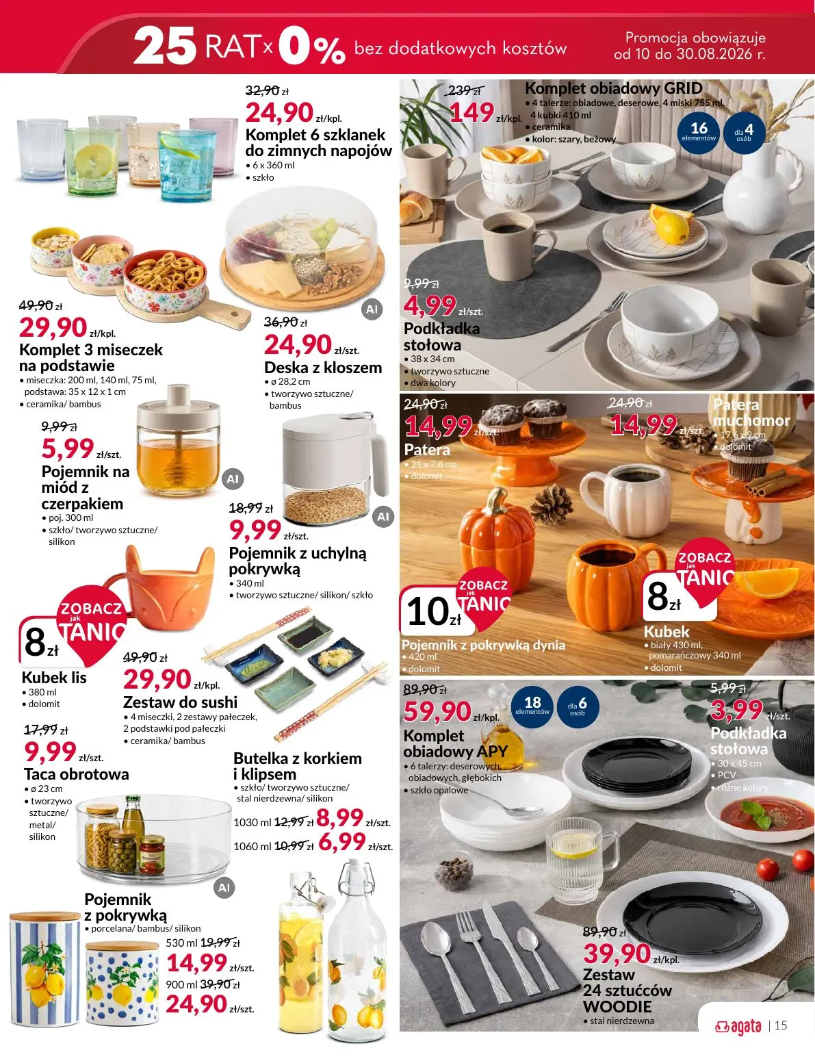 gazetka promocyjna Agata Meble i dodatki w jeszcze niższych cenach - Strona 15