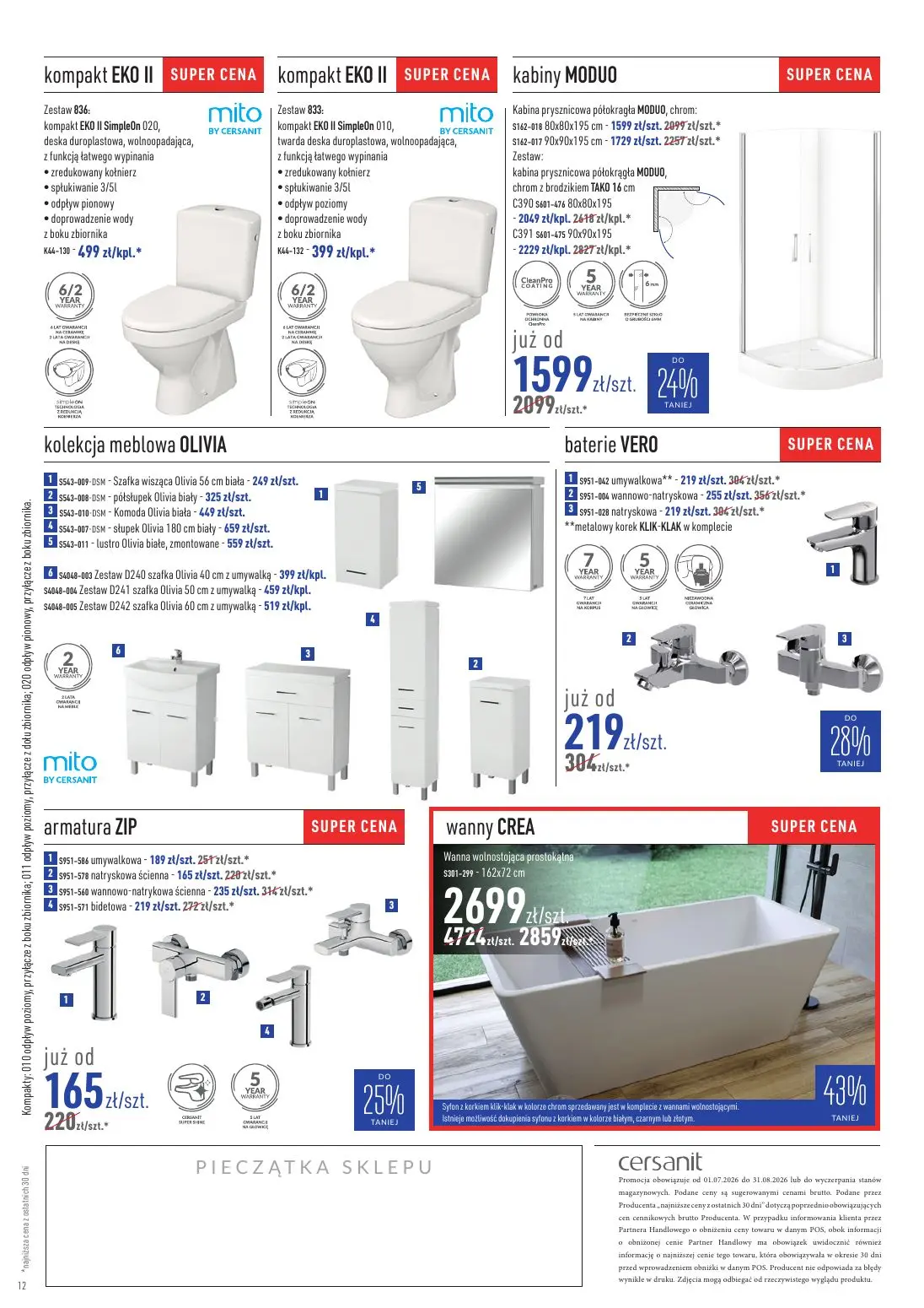 gazetka promocyjna Cersanit Moc promocji - Strona 12