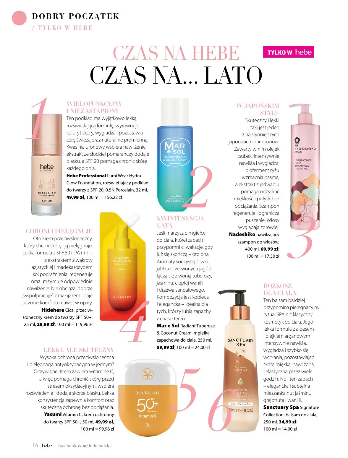 gazetka promocyjna hebe W blasku słońca - Strona 16