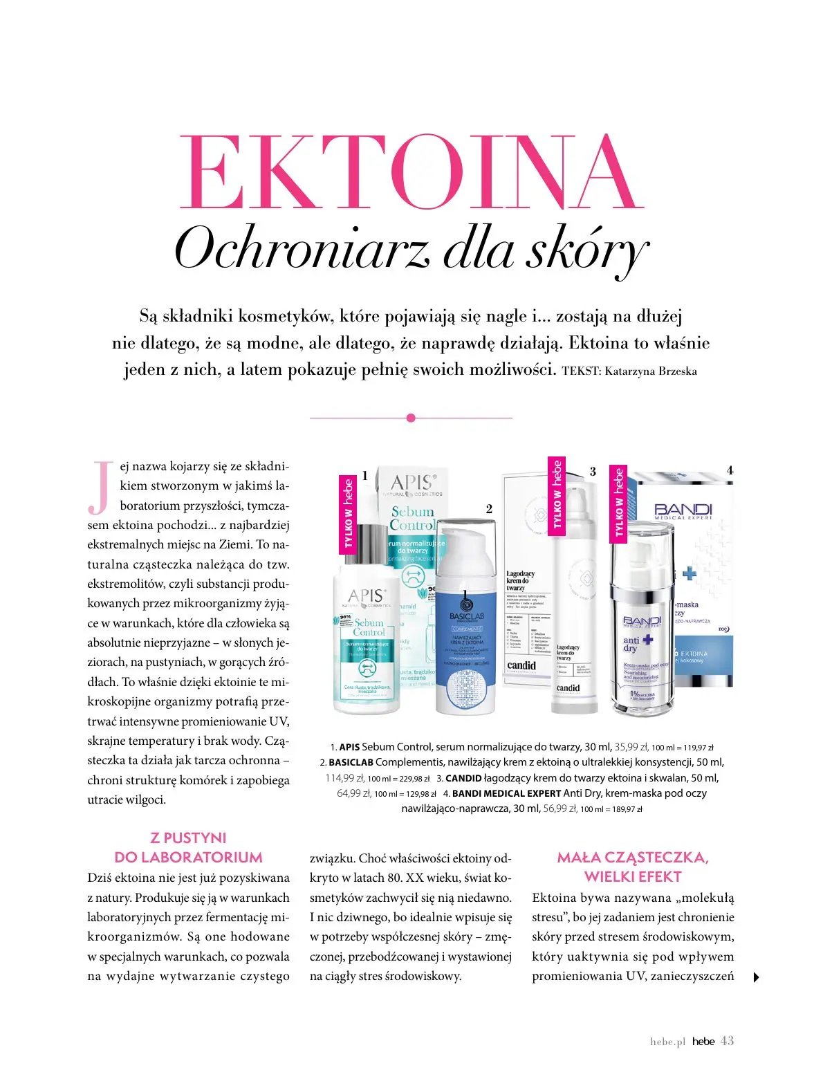 gazetka promocyjna hebe W blasku słońca - Strona 43